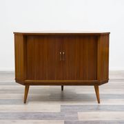 1950s chest of drawers/TV cabinet with sliding doors