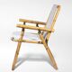 Vintage Folding Chairs in Bamboo and Fabric by Vivai Del Sud, 1970, Set of 12