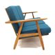 Scandinavian 3-seater sofa "Cigar chair GE 240" Hans J. Wegner, Denmark, 1960