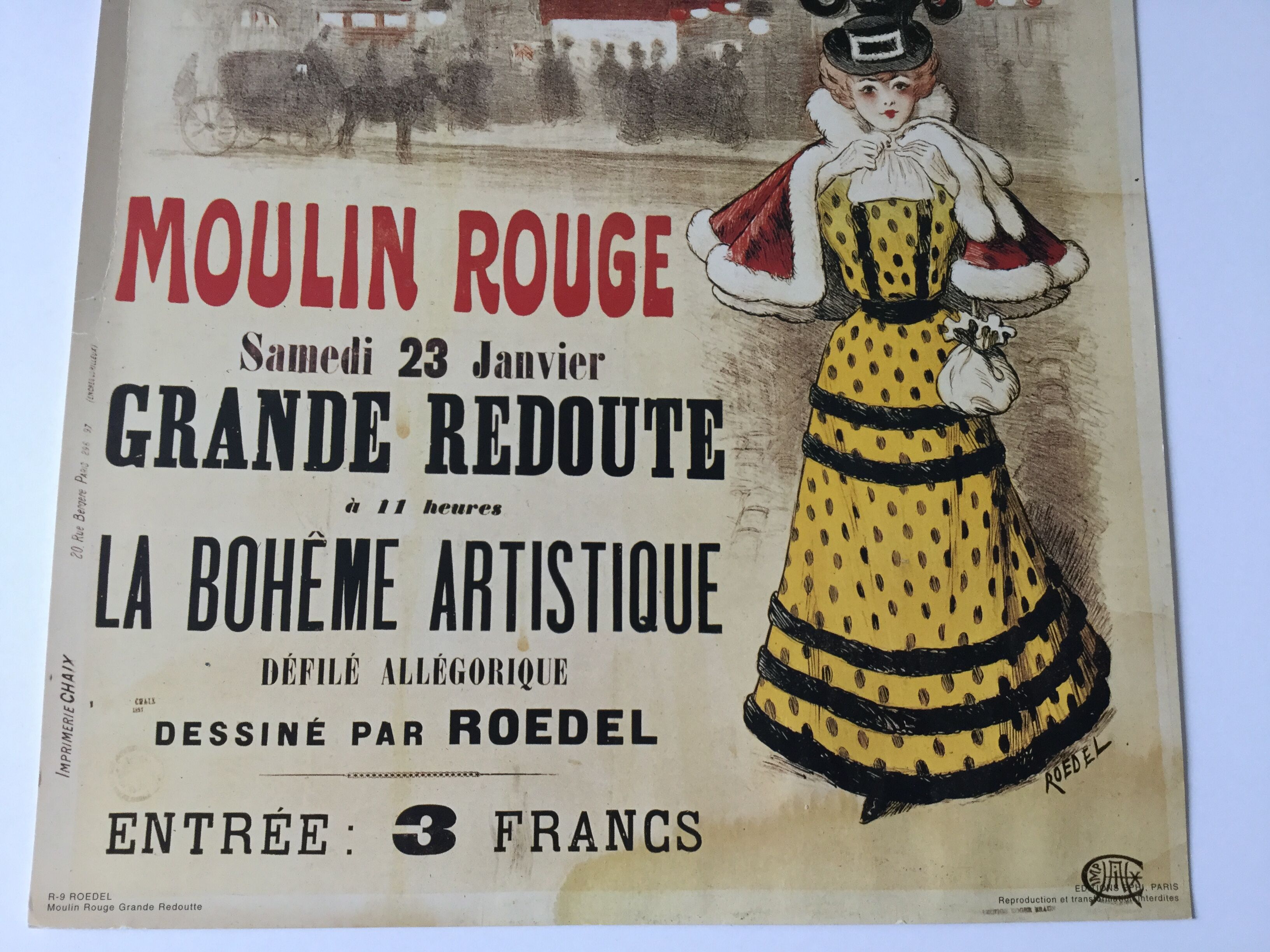 Moulin Rouge advertising poster "Great Red"