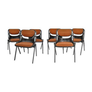 Suite de 6 chaises modèle - giancarlo piretti