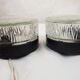 Pair of mapelec textured glass wall lights, 1970