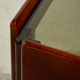 Table basse en noyer par Afra & Tobia Scarpa pour cassina