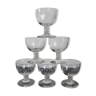 Set of 6 art deco wine glasses 30s