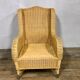 Fauteuil en rotin bambou osier 1950/1960 vintage