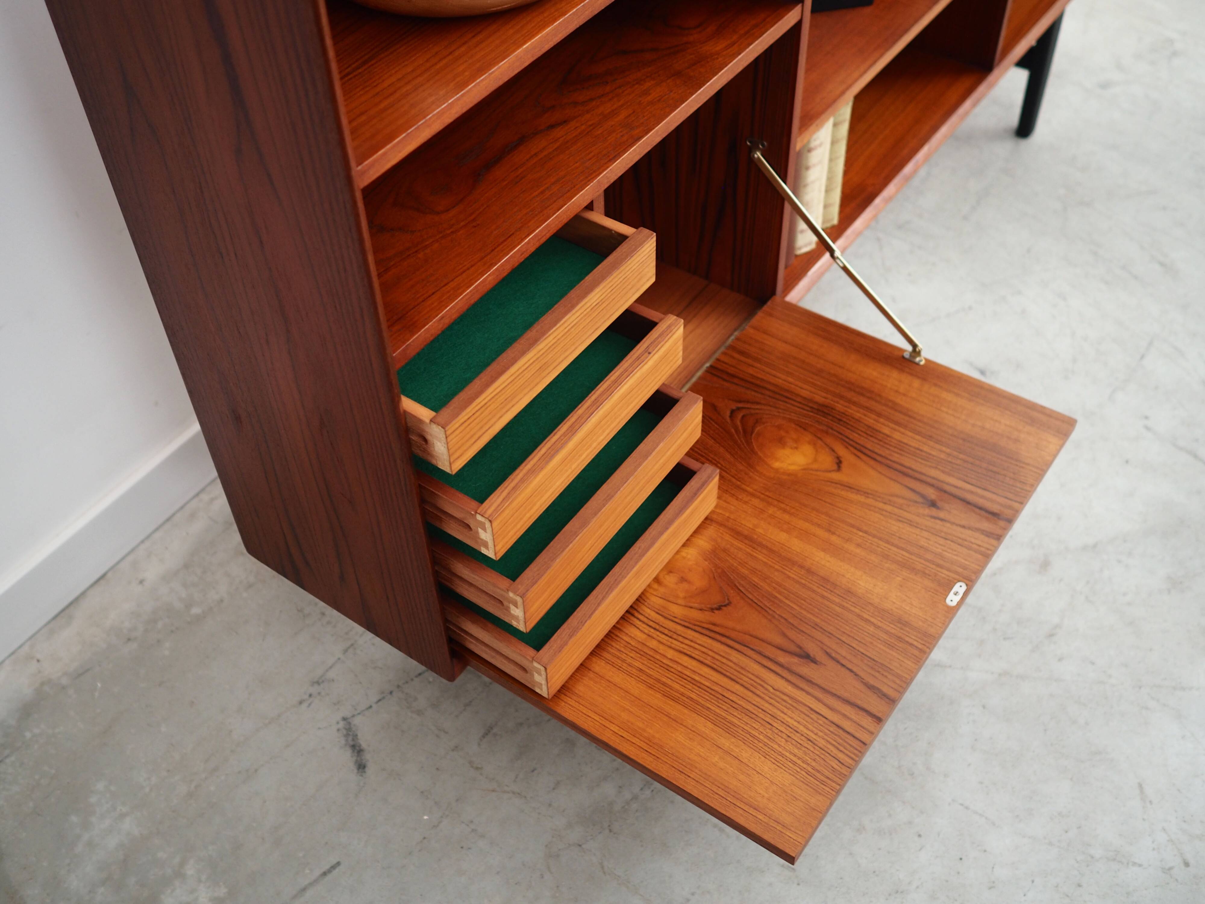 Teak bookcase, Danish design, 1970s, production: Denmark