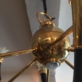 Lustre en laiton des année 70