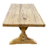 Table à manger de monastère rénovée en chêne massif du 18ème 200cm