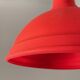 Red geometric pendant light
