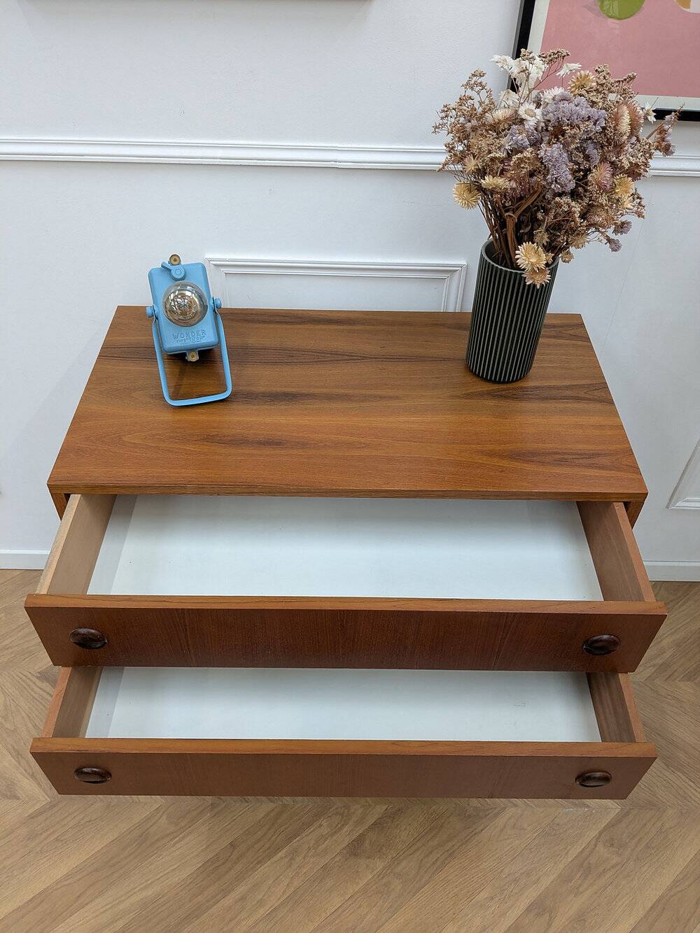 Vintage Scandinavian teak chest of drawers