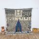 Handmade wool Berber rug 200x188 cm
