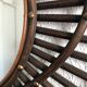 Vintage mirror 1960 orTF rattan sun - 80 x 67 cm