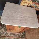 Bedside louis philippe in walnut and marble
