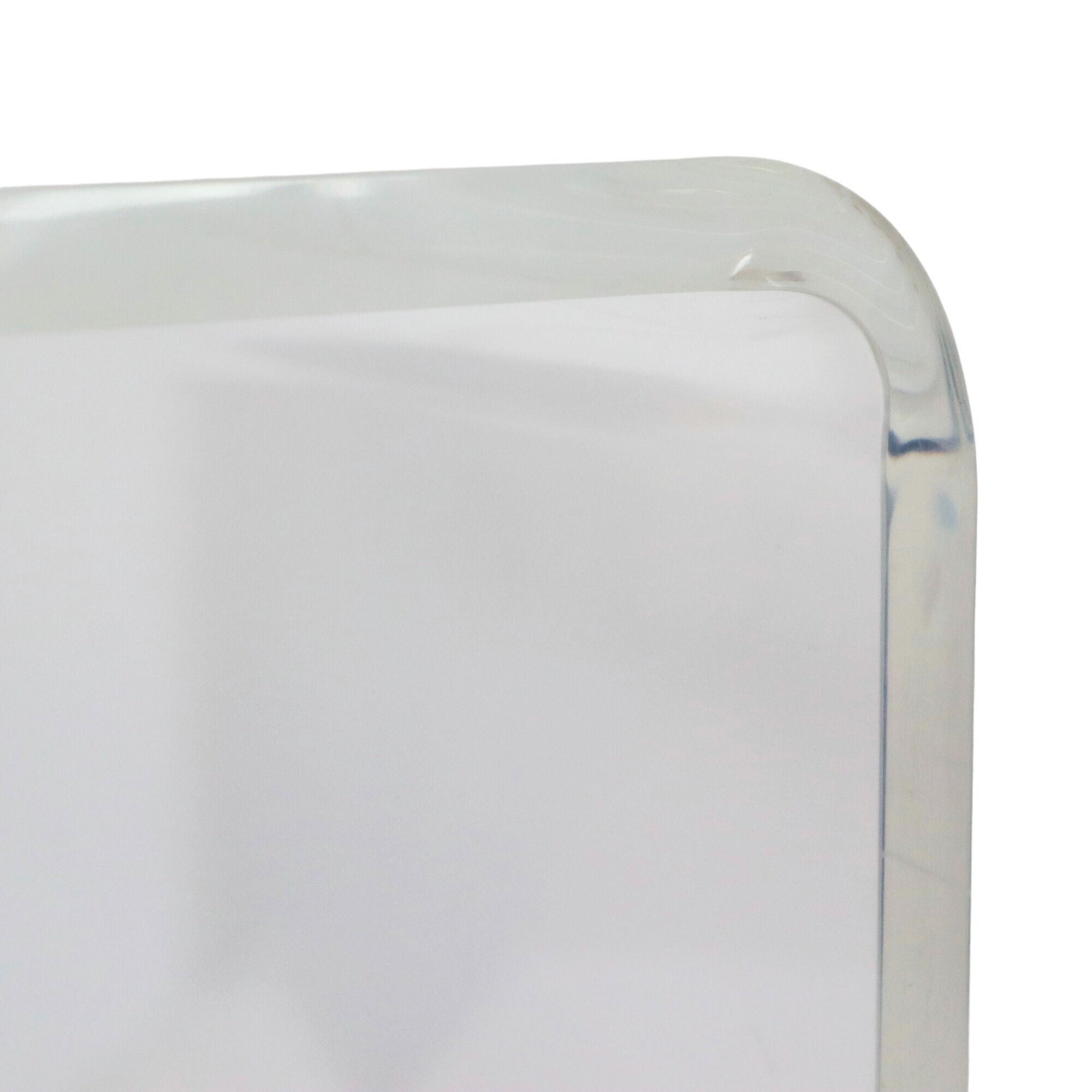 Design TV furniture Coffee table Plexiglas Perspex David Lange Les Invisibles 1970