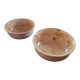 Two rustic glazed earthenware salad bowls, French craftsmanship, circa 1