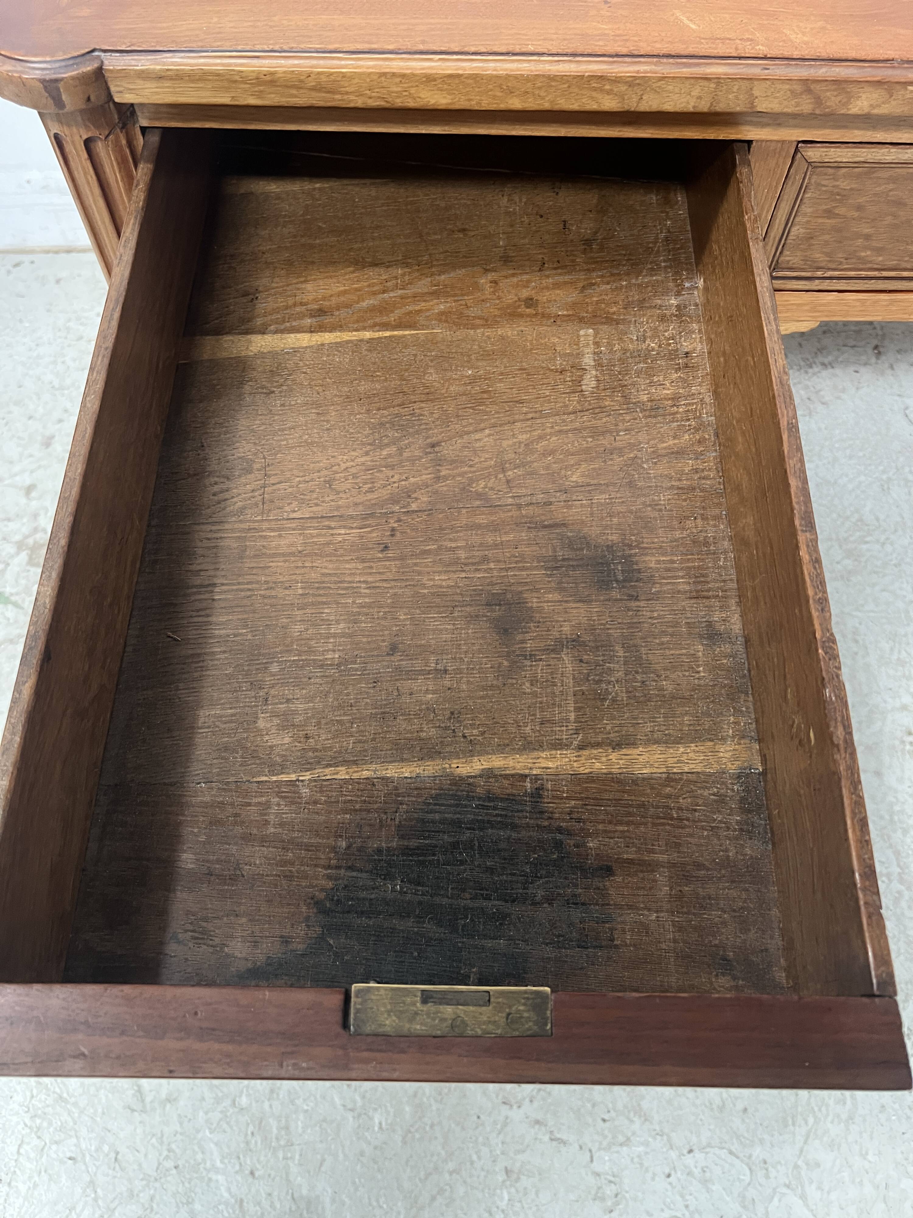 Louis XVI style walnut desk from the late 19th century.