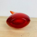 Vase Sommerso Murano, red glass