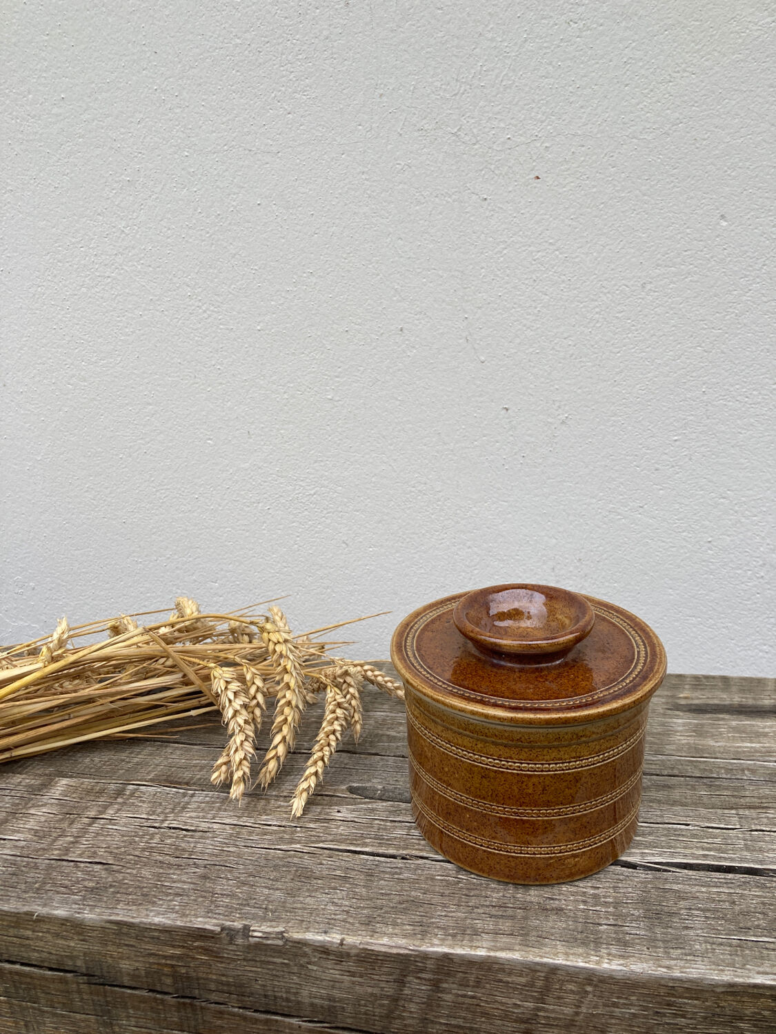 Sandstone water dish signed Poterie du Berry