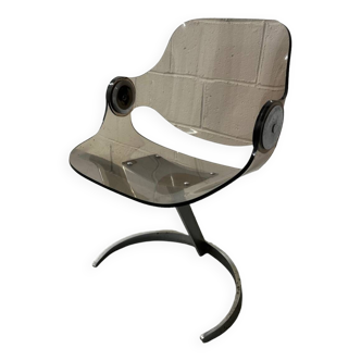 DLG Boris Tabacoff steel plexi chair