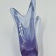 Vintage Murano Crystal Finger Vase Purple