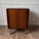 Meuble de rangement teck et chrome