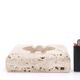 Square travertine ashtray, 1970s
