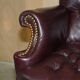 Vintage Chesterfield office chair with high back in Heritage leather.