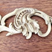 2 ornements et fronton en bronze antique
