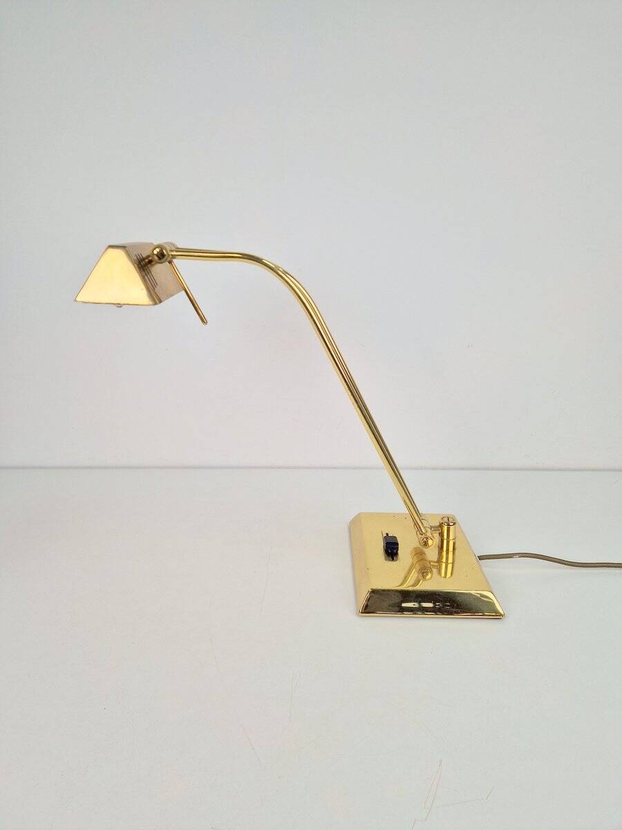 Vintage Adjustable Brass Table Lamp by Egon Hillebrand for Hillebrand Leuchten, Germany, 1970s