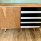 U458 - Jiří Jiroutek chest of drawers / sideboard - Interior Praha (60s) - Oak