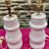paire de lampe en pierre ,Dlg de Albert Tormos, Arsène Galisson