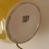 Pied de lampe porcelaine jaune