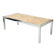Stone and chrome coffee table, 1970-1980