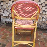 Rotating folding bistro chair