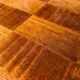 Vintage blond wood coffee table, Circa 60
