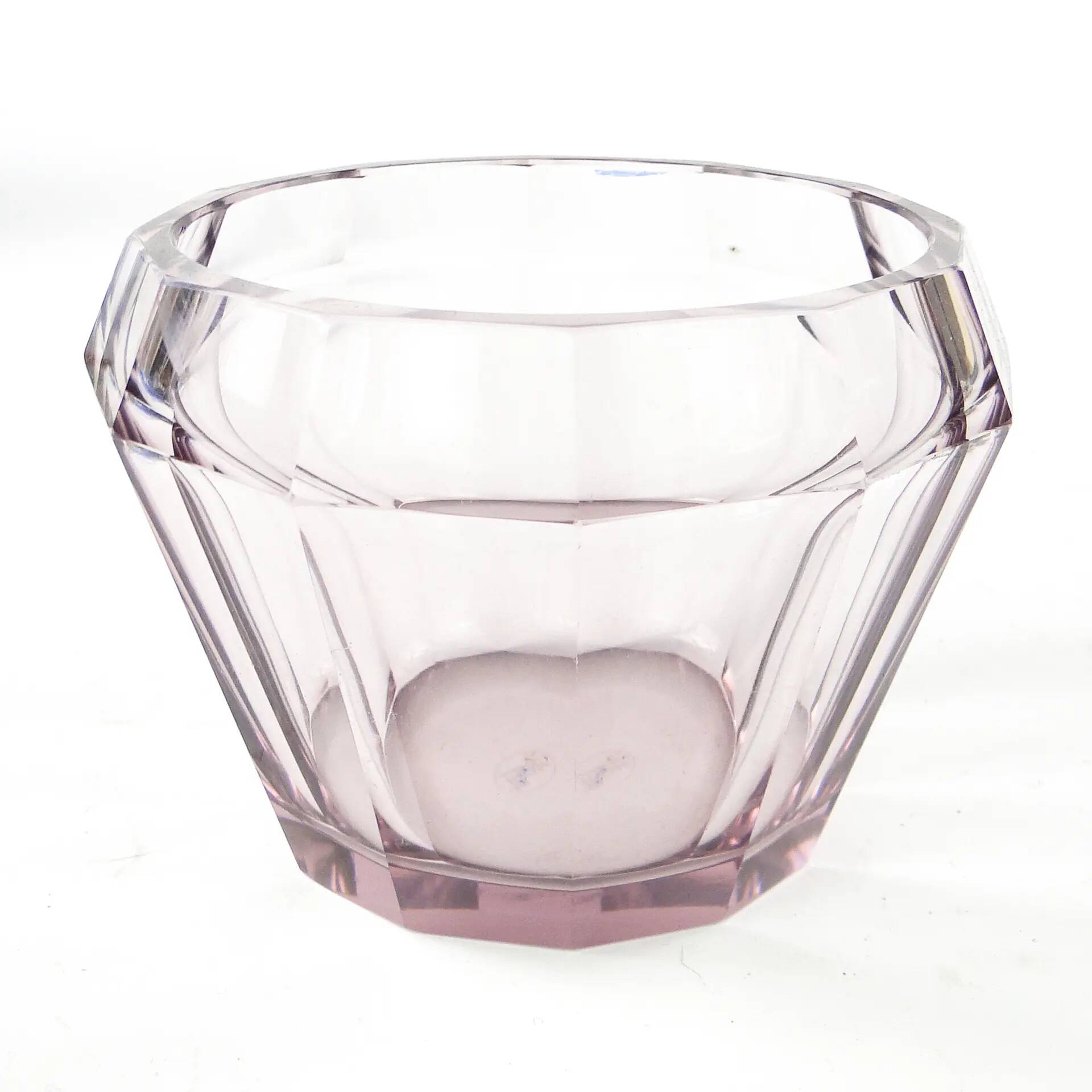 Art Deco vase, crystal, Moser, Czechoslovakia, 1930s