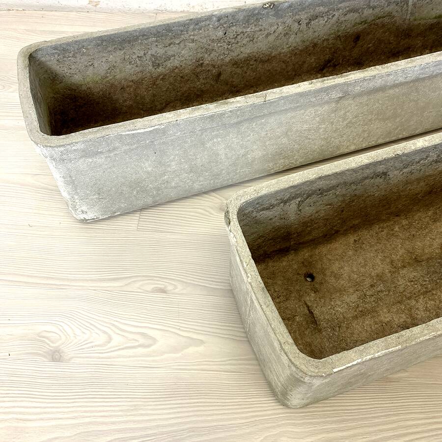 Pair of fibrocement planter