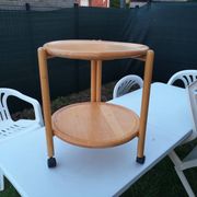 Chariot, desserte pliante Jens Quistgaard Dansk Lazy Susan, Danemark 1970