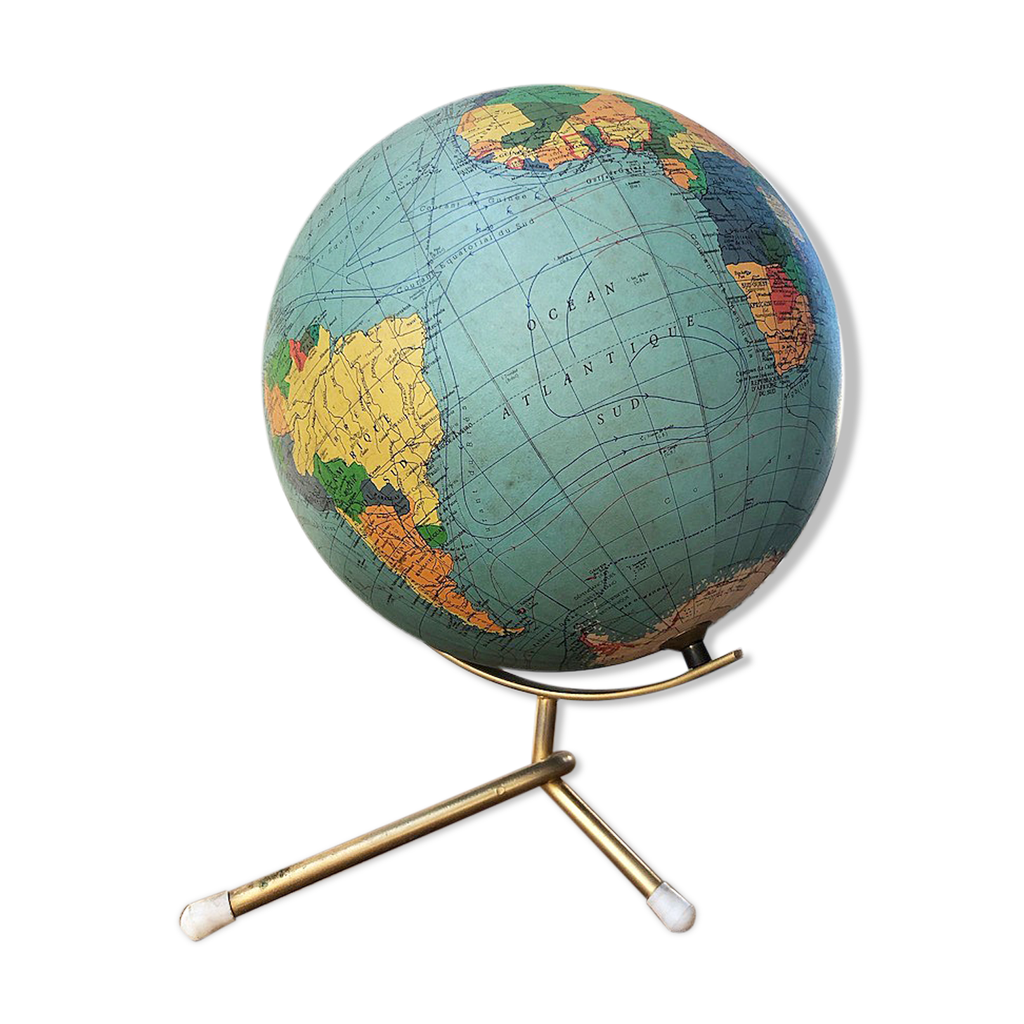 Ancient globe of earth George Philip & Son