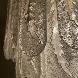 Vintage murano glass feather chandelier, 1970s