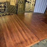 Round dining table Louis XVI style + 4 extensions