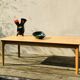 Vintage light wood coffee table