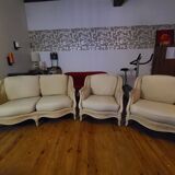 Louis XV style sofa and 2 armchairs