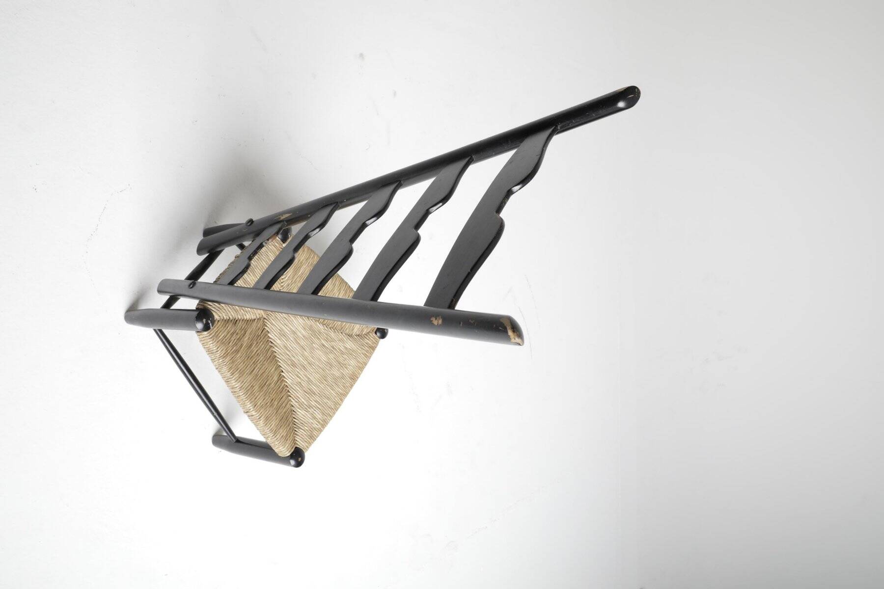 Chair in Wood and Wicker attributed to Gio Ponti for Casa and Giardino, 1939