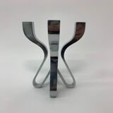 A chromed metal candle-holder "Chorus", design Karim Rashid, executed by Umbra / USA 2002