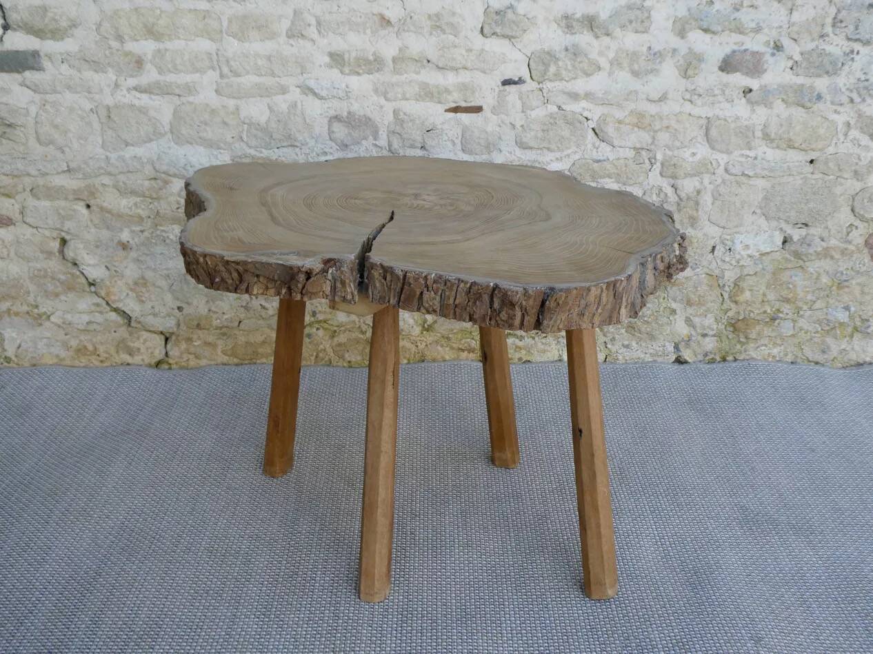 Coffee table, wooden side table, around 1960.