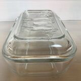 Butter dish with cow pattern lid