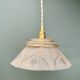 Vintage frosted glass lampshade pendant light