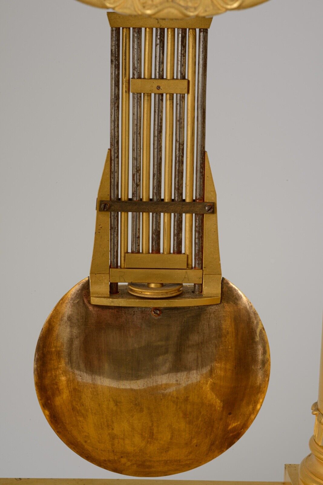 Pendulum portico period restoration bronze dore early nineteenth