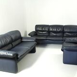 2-seater Leather Sofa Lugano by Erpo Int., Design 1985